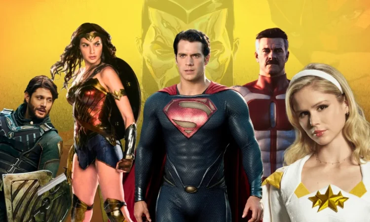 Intro - Os 21 heróis mais fortes de todos - Superman, Starlight, Wonder woman (Mulher-maravilha), Omni-man, Colossus, Flash e Soldier Boy
