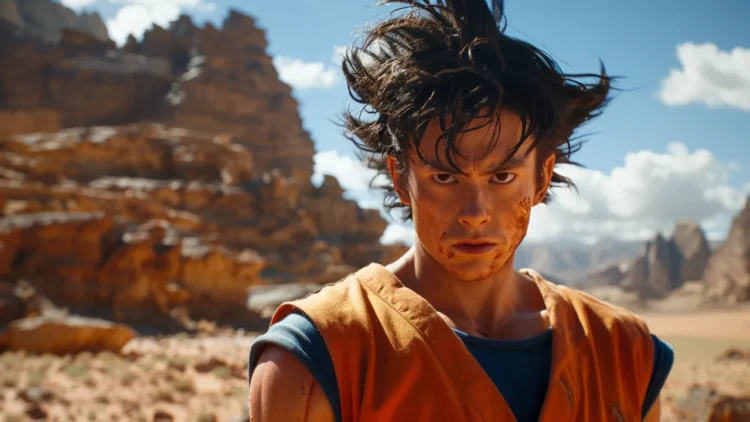 Goku em Dragon Ball Z feito por Inteligência Artificial (IA) - live-action