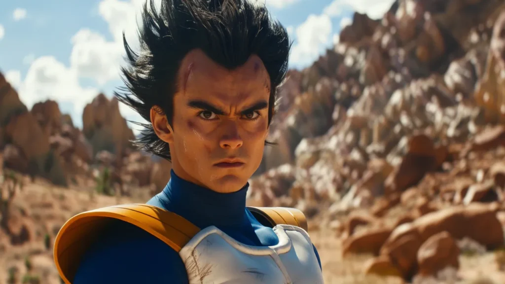 Vegeta de Dragon Ball Z feito por Inteligência Artificial (IA) - live-action (3)