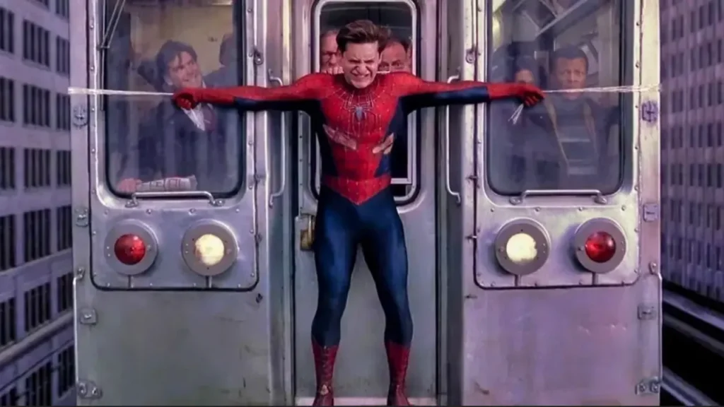 Sobre My Hero Academia ser inspirado por Tobey Maguire na cena do Trem em Homem-Aranha 2