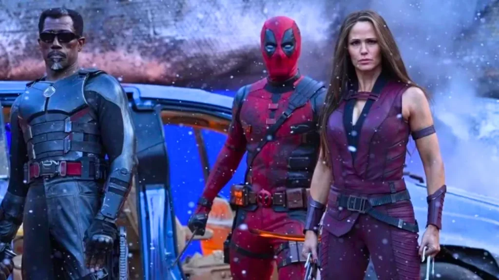 Deadpool & Wolverine - Jeniffer Garner como Elektra, Deadpool e Blade