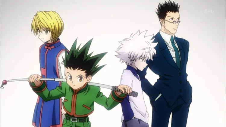 Gon, Leorio, Killua e Shalnark (Hunter x Hunter)