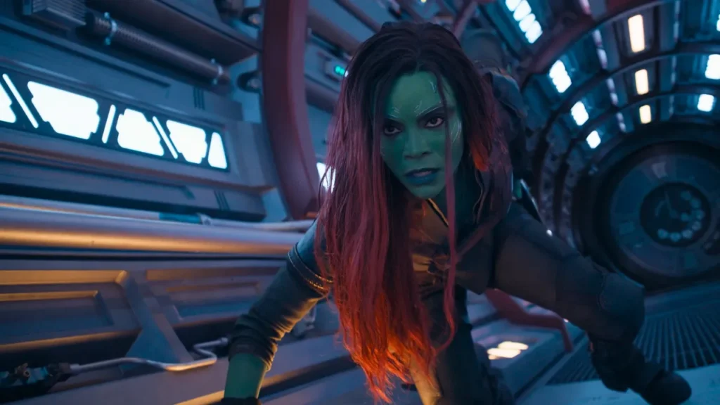 Zoe Saldaña como GAMORA no MCU