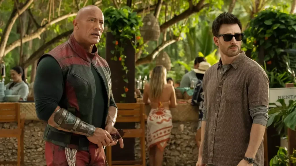 Chris Evans e The Rock em Operação Natal 2024